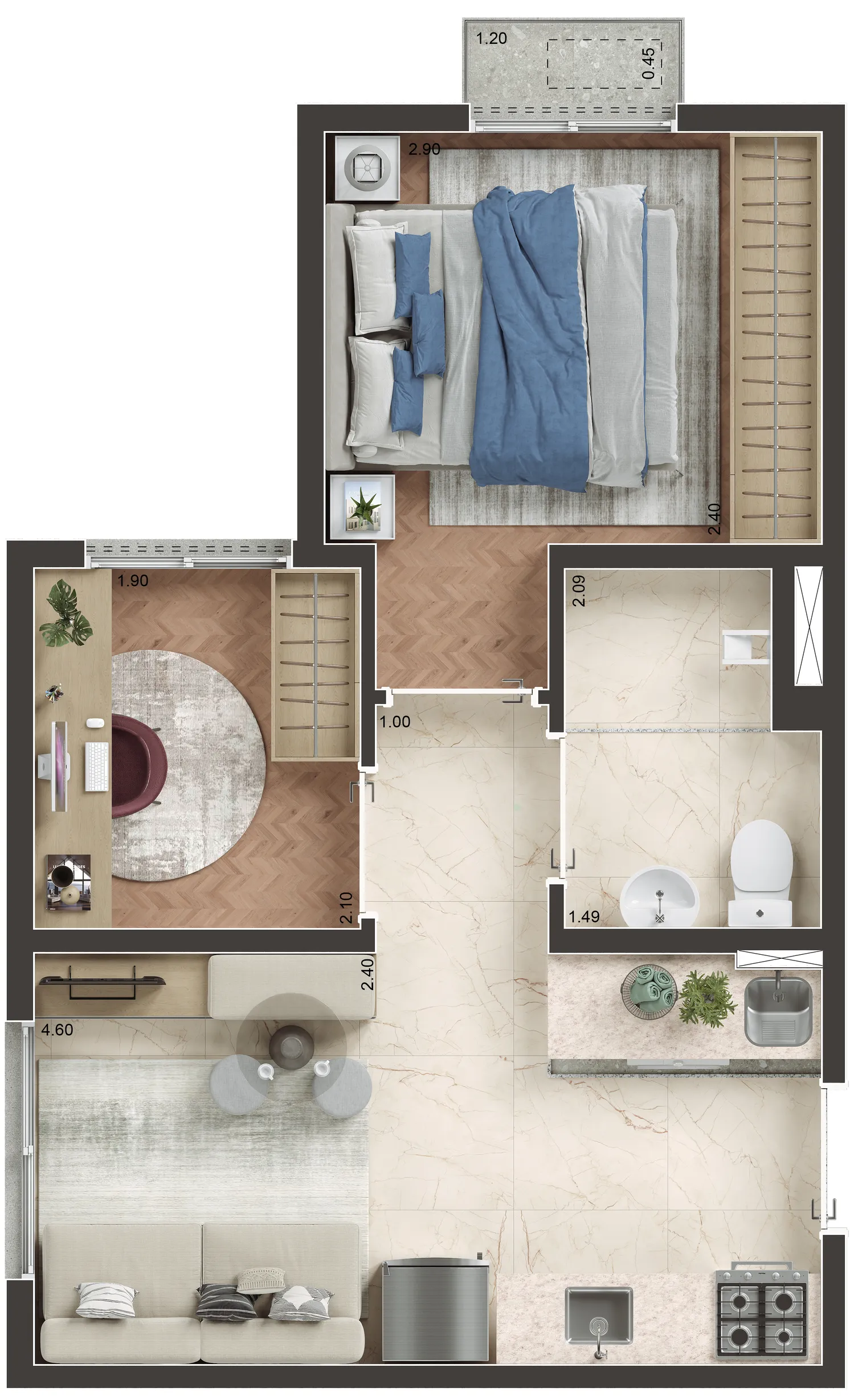 Planta: 2 Dorms